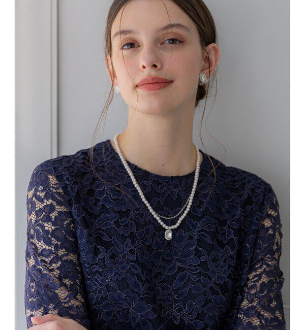 23区「【APPLAUDIR】ビジュートップ レイヤーネックレス」|ネックレス|シルバー系