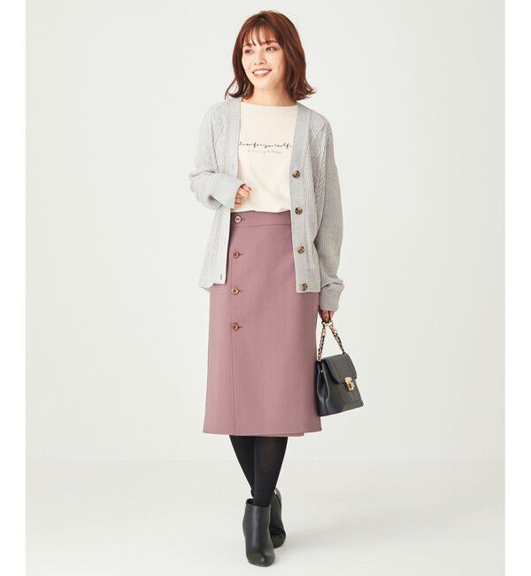 any SiS「【洗える】スフレケーブルミックス カーディガン」|カーディガン|