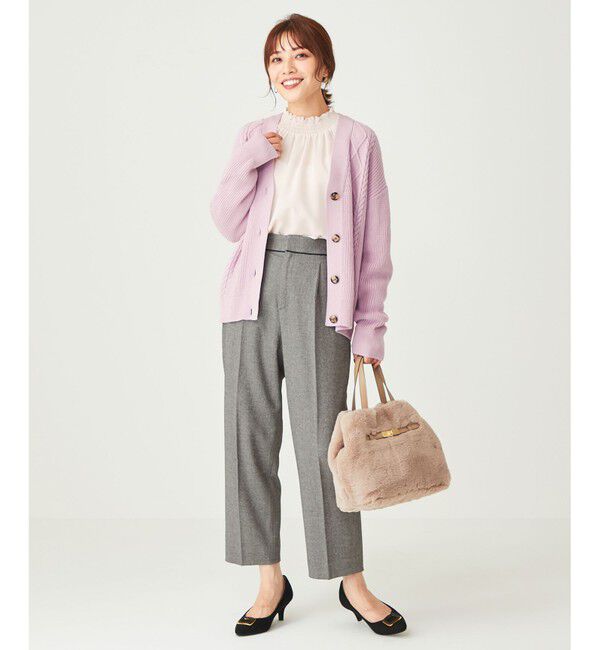 any SiS「【洗える】スフレケーブルミックス カーディガン」|カーディガン|