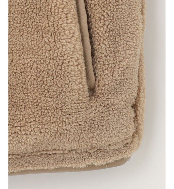 any SiS「【2WAY】リバーシブルショートボア アウター」|ノーカラージャケット|