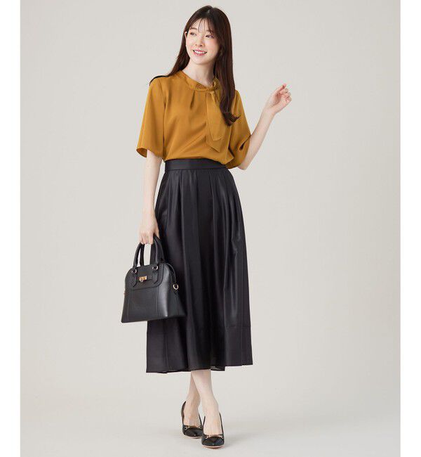 ANY SIS「【洗える】トロミサテンボウ ブラウス」|シャツ・ブラウス|