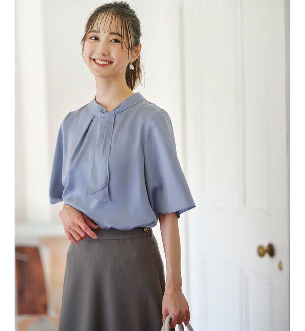 ANY SIS「【洗える】トロミサテンボウ ブラウス」|シャツ・ブラウス|ﾀﾞｽﾃｨﾌ