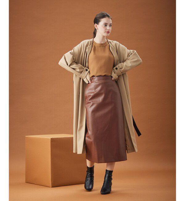 BEIGE,「VALETTE / ドレスコート」|ノーカラーコート|