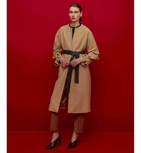 BEIGE,「VALETTE / ドレスコート」|ノーカラーコート|