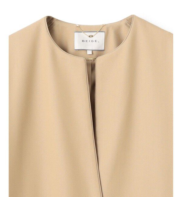 BEIGE,「VALETTE / ドレスコート」|ノーカラーコート|
