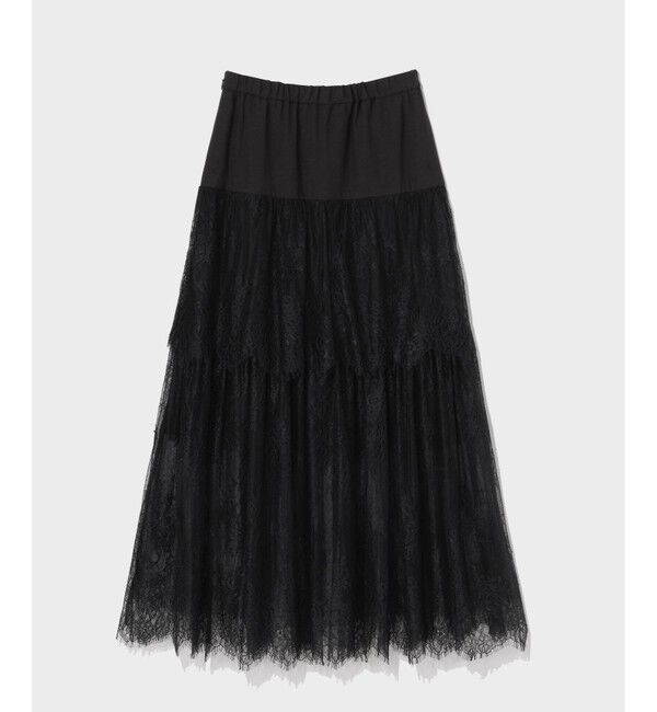 Grace Class「レース切替ティアードスカート」|スカート|