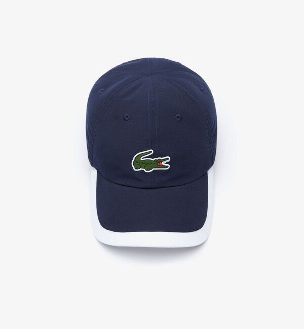 LACOSTE「ワニロゴパッチ6パネルスポーツキャップ」|キャップ・キャスケット|