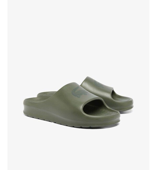 LACOSTE「メンズ SERVE SLIDE 2.0 125 2 CMA」|サンダル|カーキ