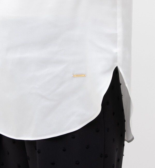 NOLLEY'S「リラックスサテン長袖Tブラウス」|シャツ・ブラウス|