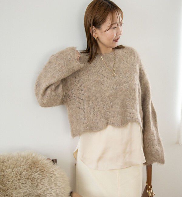 NOLLEY'S「リラックスサテン長袖Tブラウス」|シャツ・ブラウス|