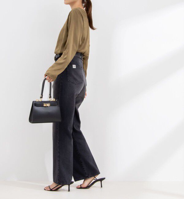 NOLLEY'S「リラックスサテン長袖Tブラウス」|シャツ・ブラウス|