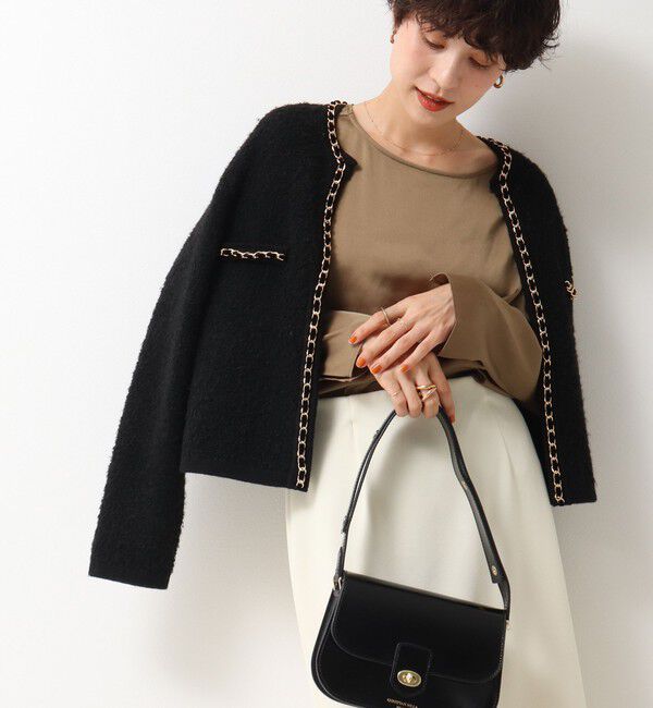 NOLLEY'S「リラックスサテン長袖Tブラウス」|シャツ・ブラウス|