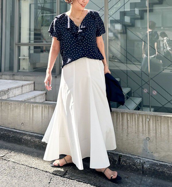 NOLLEY'S「【追加】【WEB＆一部店舗限定色あり】ウォッシャブルヴィンテージタフタマチ入りマキシスカート」|スカート|