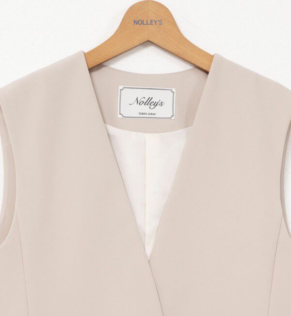 NOLLEY'S「《セットアップ対応》ウォッシャブルダブルクロスジレ」|ベスト・ジレ|