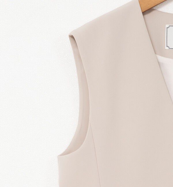 NOLLEY'S「《セットアップ対応》ウォッシャブルダブルクロスジレ」|ベスト・ジレ|