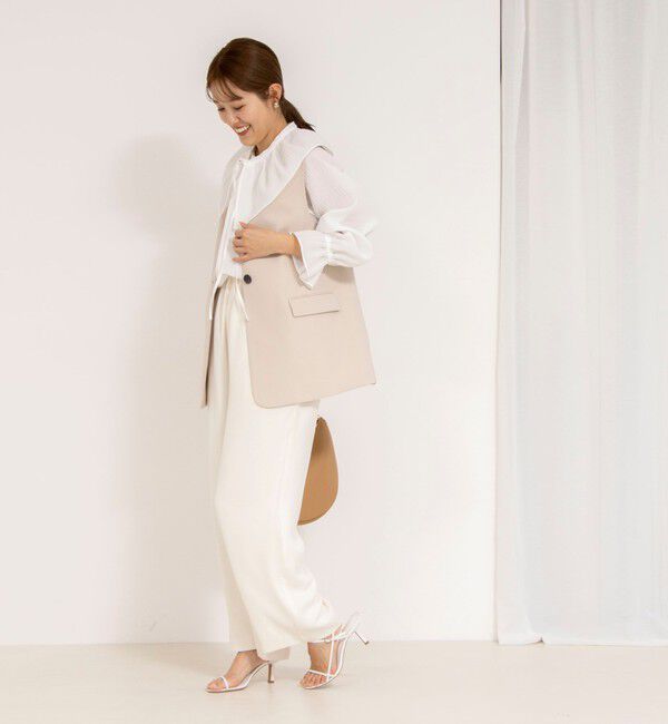 NOLLEY'S「《セットアップ対応》ウォッシャブルダブルクロスジレ」|ベスト・ジレ|