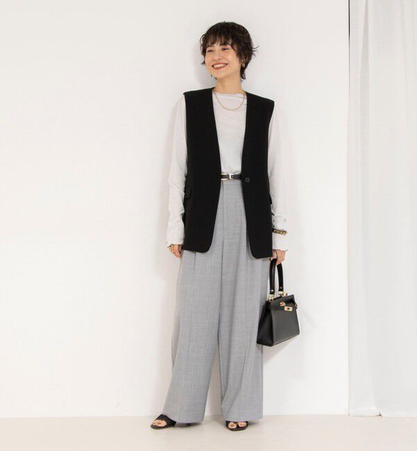 NOLLEY'S「《セットアップ対応》ウォッシャブルダブルクロスジレ」|ベスト・ジレ|