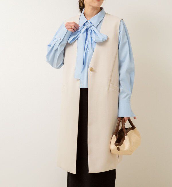 NOLLEY'S「◇【WEB限定】ウォッシャブルドライタスランスリットジレ」|ベスト・ジレ|