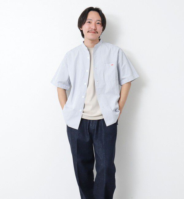 NOLLEY'S goodman「【DANTON/ダントン】BAND COLLAR SHIRT SS 25SS」|シャツ・ブラウス|