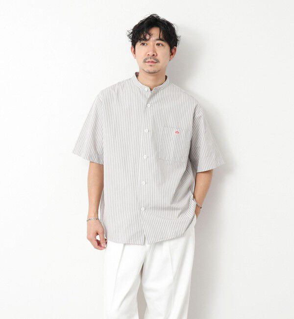 NOLLEY'S goodman「【DANTON/ダントン】BAND COLLAR SHIRT SS 25SS」|シャツ・ブラウス|