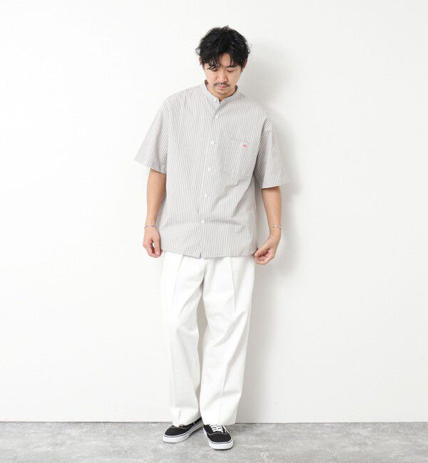NOLLEY'S goodman「【DANTON/ダントン】BAND COLLAR SHIRT SS 25SS」|シャツ・ブラウス|