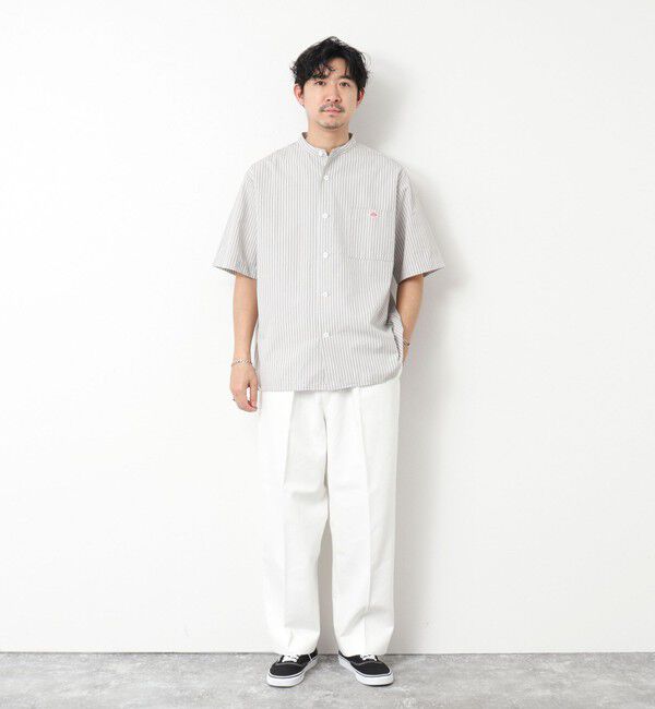 NOLLEY'S goodman「【DANTON/ダントン】BAND COLLAR SHIRT SS 25SS」|シャツ・ブラウス|