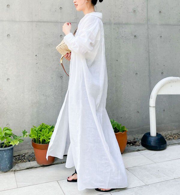 NOLLEY'S「リネンシャツワンピース」|ワンピース|