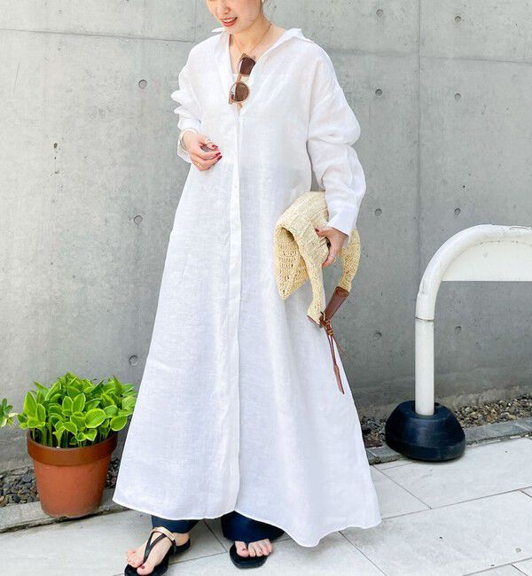 NOLLEY'S「リネンシャツワンピース」|ワンピース|