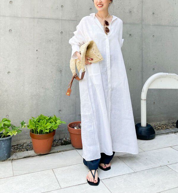 NOLLEY'S「リネンシャツワンピース」|ワンピース|