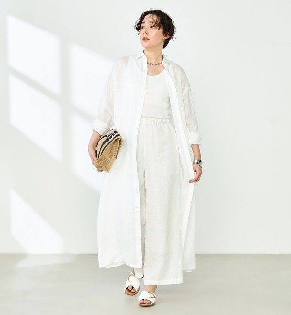 NOLLEY'S「リネンシャツワンピース」|ワンピース|