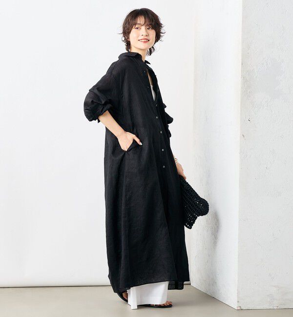 NOLLEY'S「リネンシャツワンピース」|ワンピース|