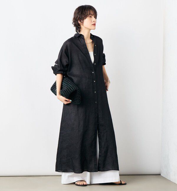 NOLLEY'S「リネンシャツワンピース」|ワンピース|