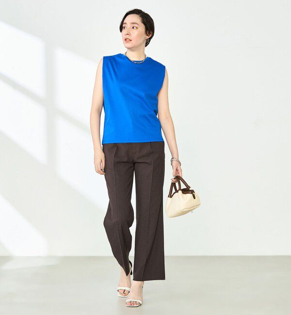 NOLLEY'S「高機能 LA＋スムースタックノースリーブカットソー」|Tシャツ・カットソー|