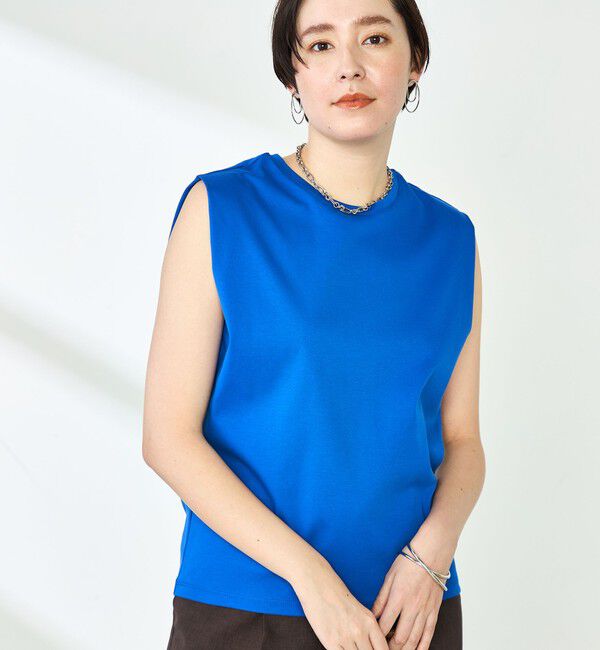 NOLLEY'S「高機能 LA＋スムースタックノースリーブカットソー」|Tシャツ・カットソー|