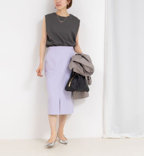 NOLLEY'S「高機能 LA＋スムースタックノースリーブカットソー」|Tシャツ・カットソー|