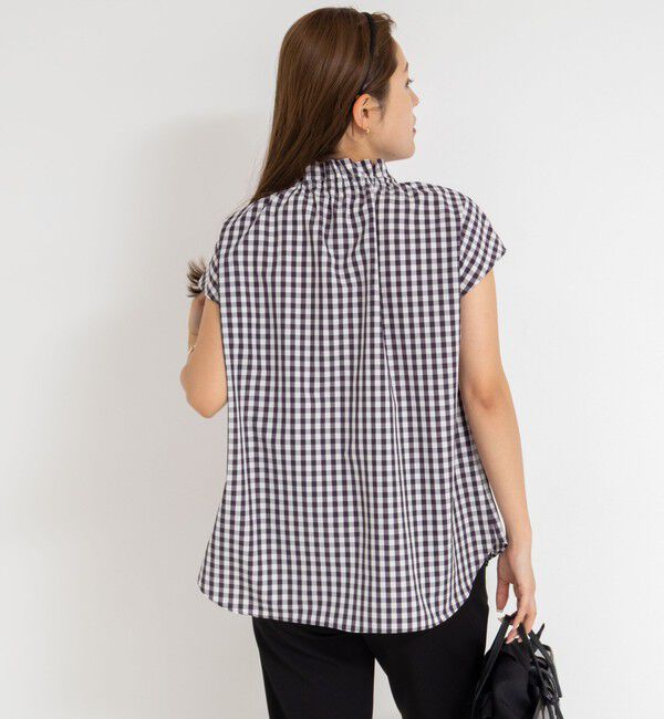 NOLLEY'S「衿フリルショートスリーブシャツ」|シャツ・ブラウス|