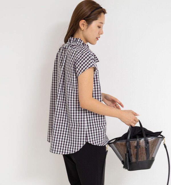 NOLLEY'S「衿フリルショートスリーブシャツ」|シャツ・ブラウス|