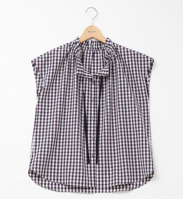 NOLLEY'S「衿フリルショートスリーブシャツ」|シャツ・ブラウス|