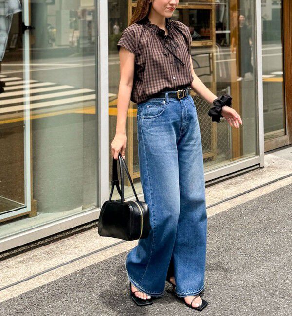 NOLLEY'S「衿フリルショートスリーブシャツ」|シャツ・ブラウス|