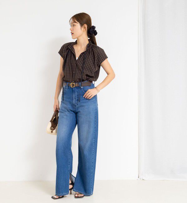 NOLLEY'S「衿フリルショートスリーブシャツ」|シャツ・ブラウス|