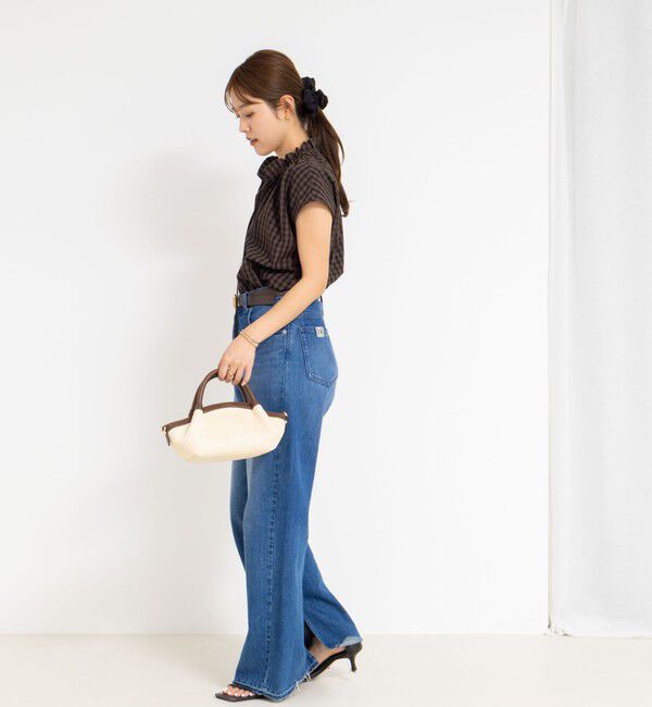 NOLLEY'S「衿フリルショートスリーブシャツ」|シャツ・ブラウス|