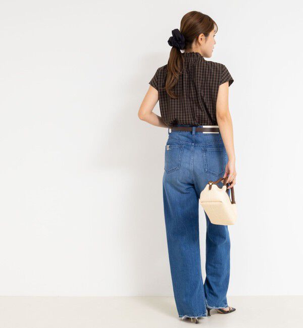 NOLLEY'S「衿フリルショートスリーブシャツ」|シャツ・ブラウス|