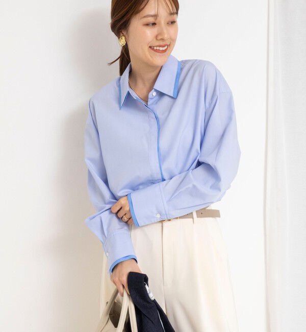 NOLLEY'S「ウォッシャブルレイヤード2WAYカラーシャツ」|シャツ・ブラウス|