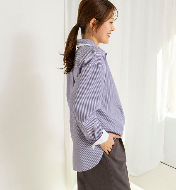 NOLLEY'S「ウォッシャブルレイヤード2WAYカラーシャツ」|シャツ・ブラウス|