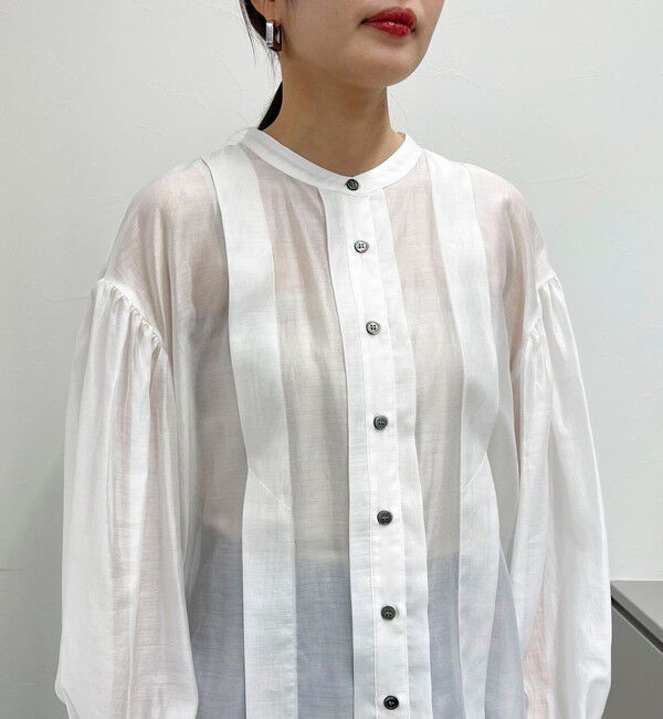 fredy emue「シアーデザインタックシャツ」|シャツ・ブラウス|