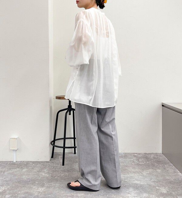 fredy emue「シアーデザインタックシャツ」|シャツ・ブラウス|