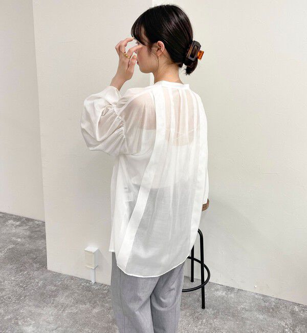 fredy emue「シアーデザインタックシャツ」|シャツ・ブラウス|