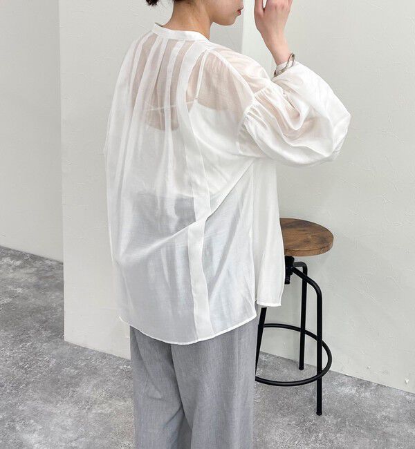 fredy emue「シアーデザインタックシャツ」|シャツ・ブラウス|