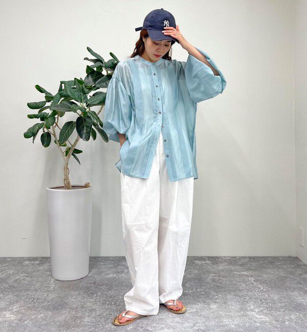 fredy emue「シアーデザインタックシャツ」|シャツ・ブラウス|