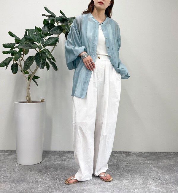 fredy emue「シアーデザインタックシャツ」|シャツ・ブラウス|